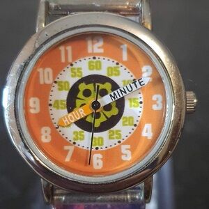 🦋 Teenage Mutant Ninja Turtles Silver/Orange Boy's Watch